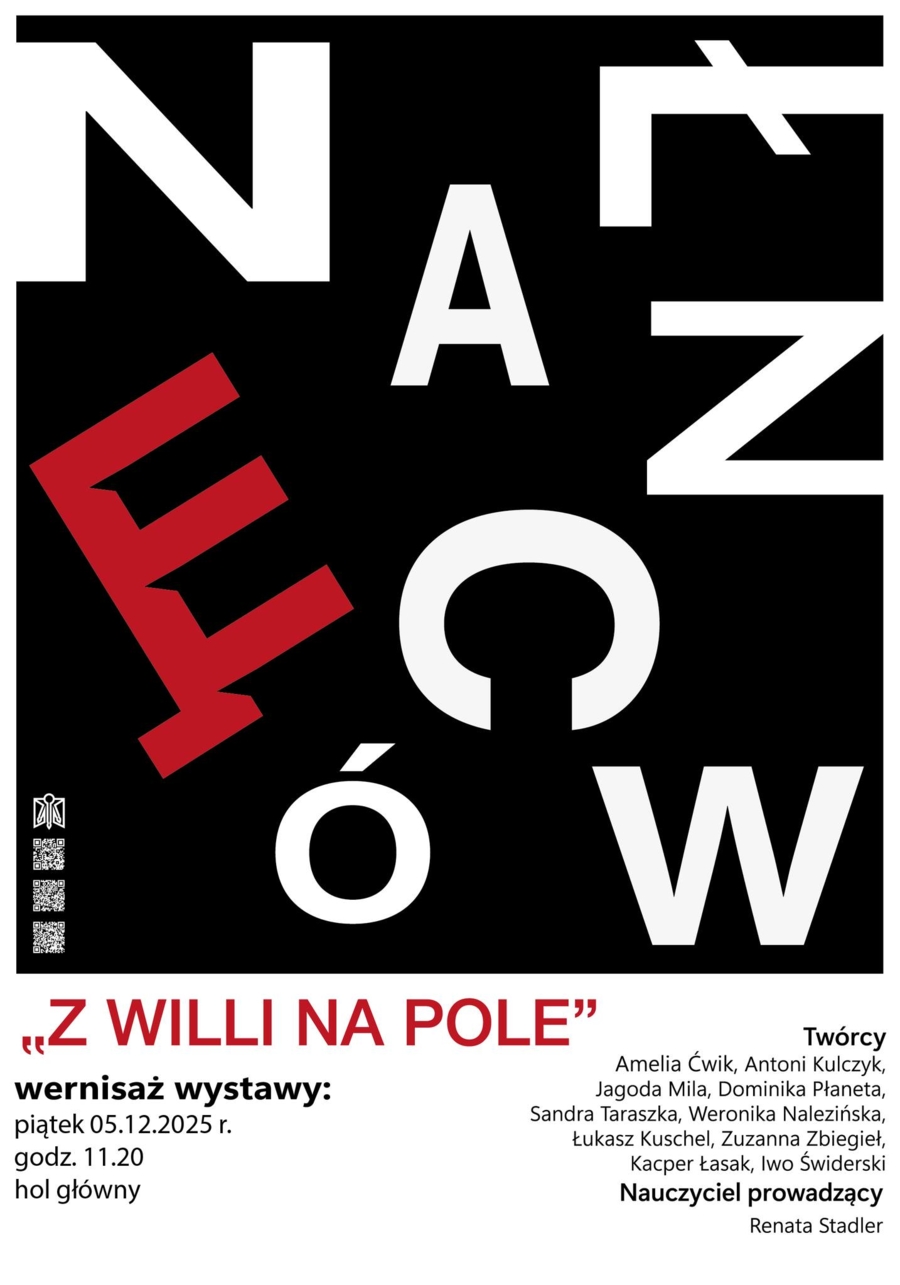 Plakat wystawy Nałęczów - "Z willi na pole"